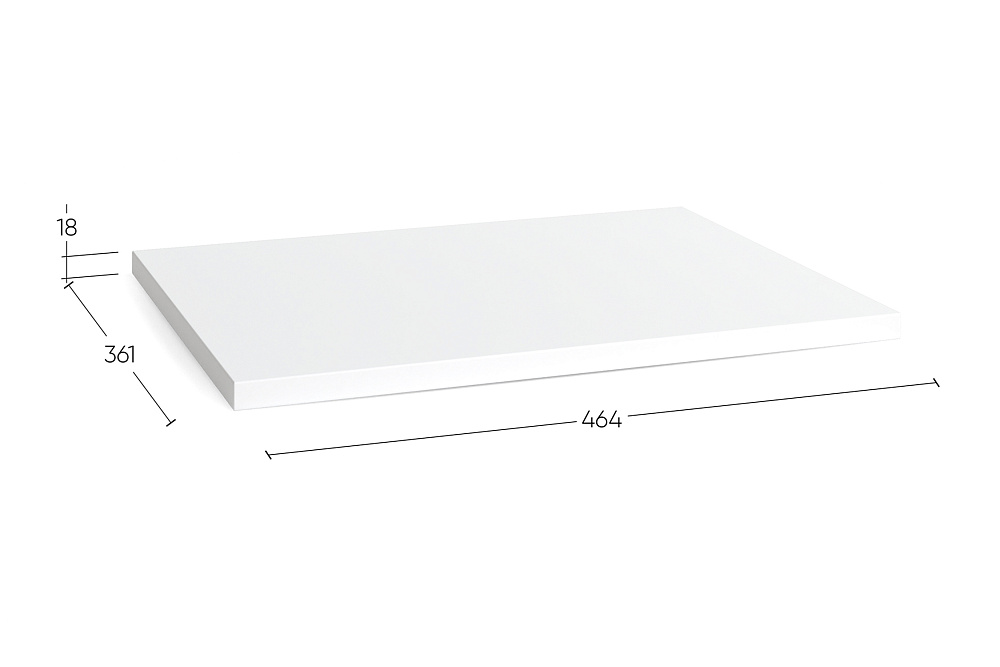 Полка Макс 50х36 см серая