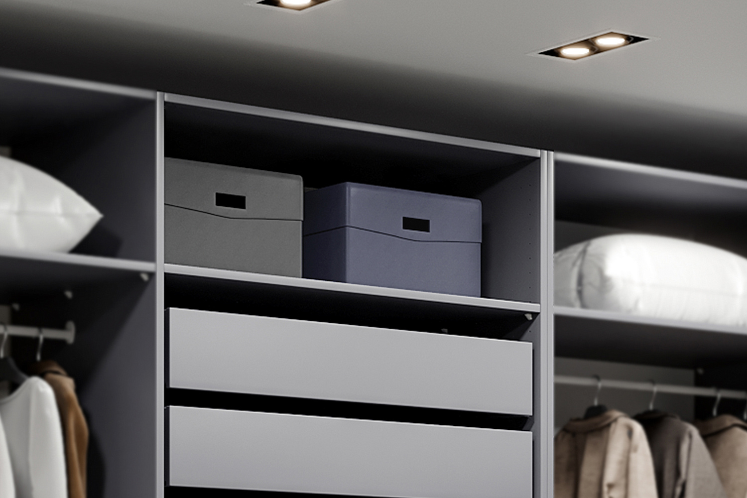 Полка Макс 100х58 см серая