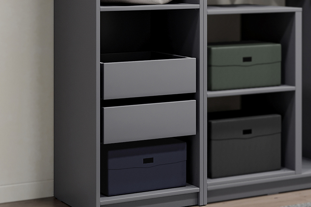 Ящик выдвижной Макс 50х58 см серый