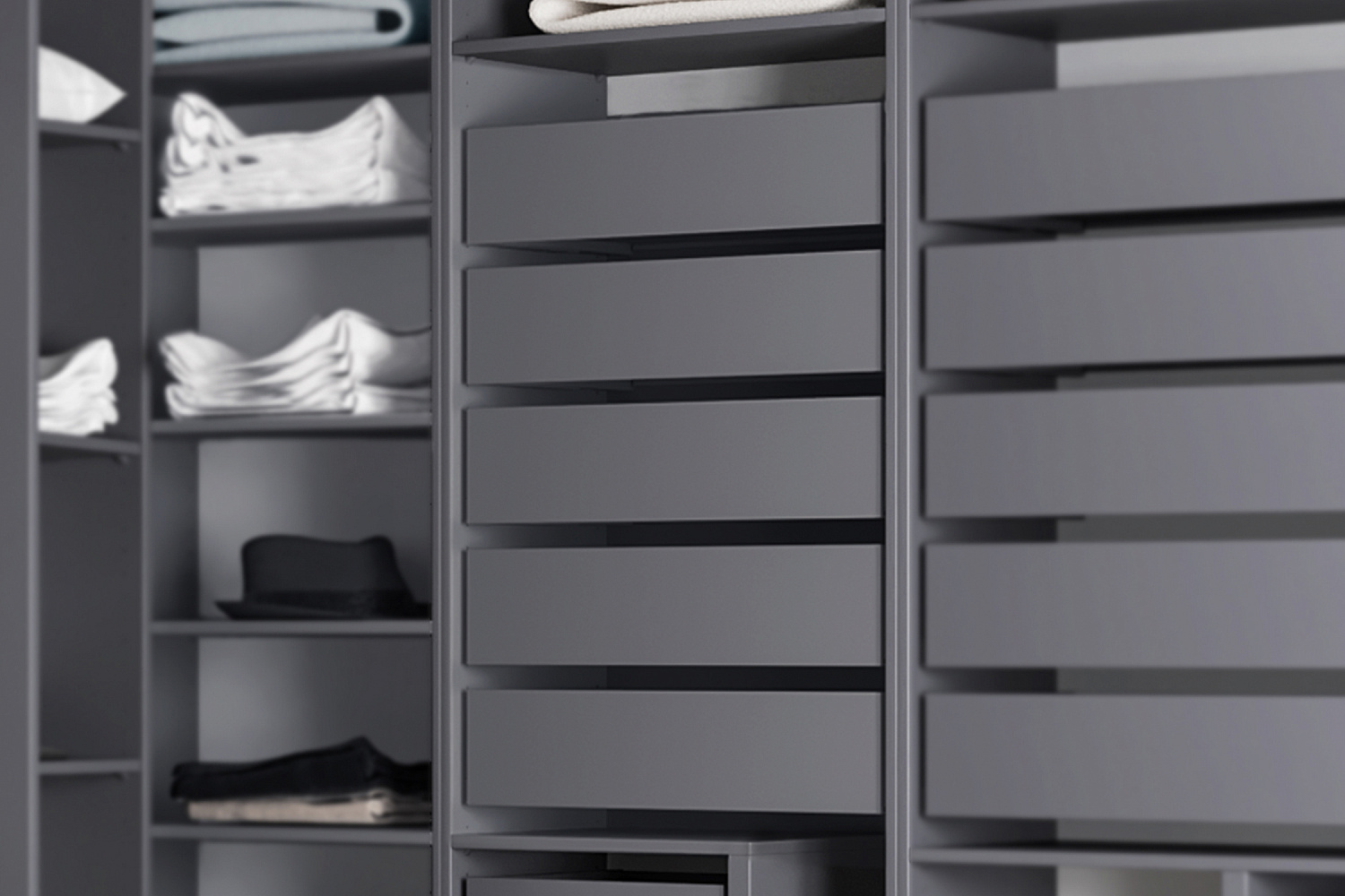 Ящик выдвижной Макс 75х36 см серый