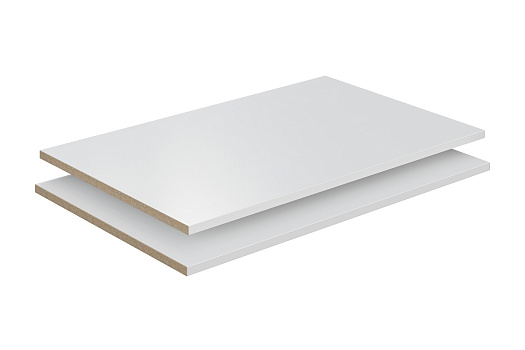 Комплект из 2-х полок для шкафа Тивина 1600 / 1200 / 800 белый текстурный