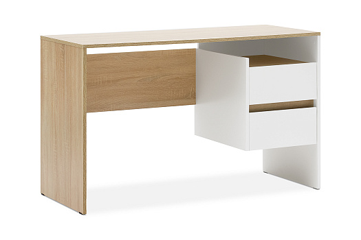 Стол компьютерный №9 дуб сонома / белый