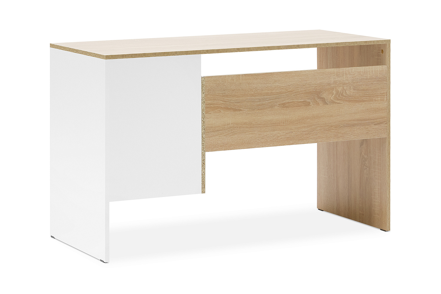 Стол компьютерный №9 дуб сонома / белый