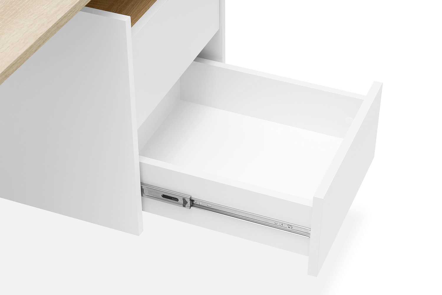 Стол компьютерный №9 дуб сонома / белый