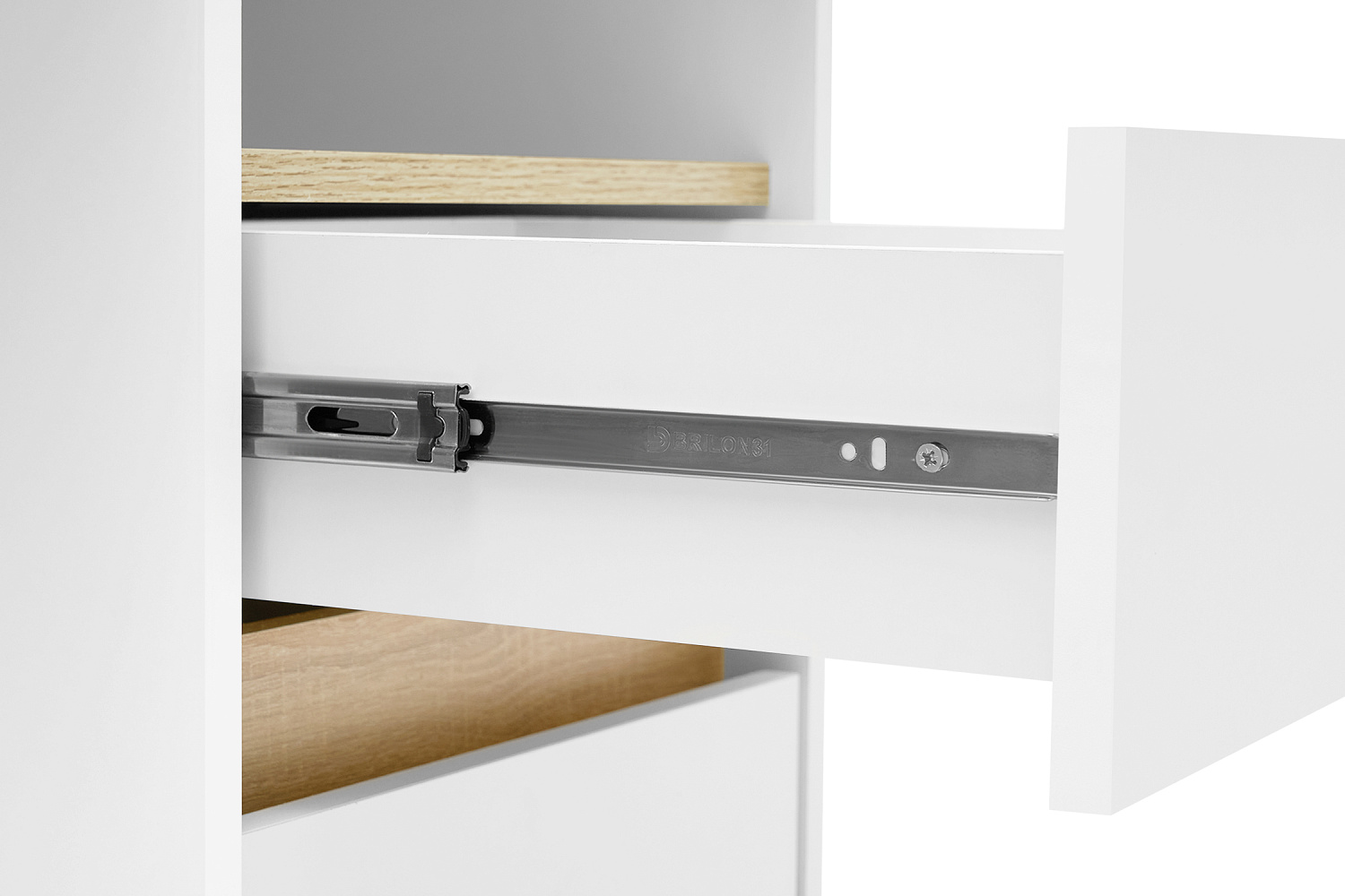 Стол компьютерный №9 дуб сонома / белый