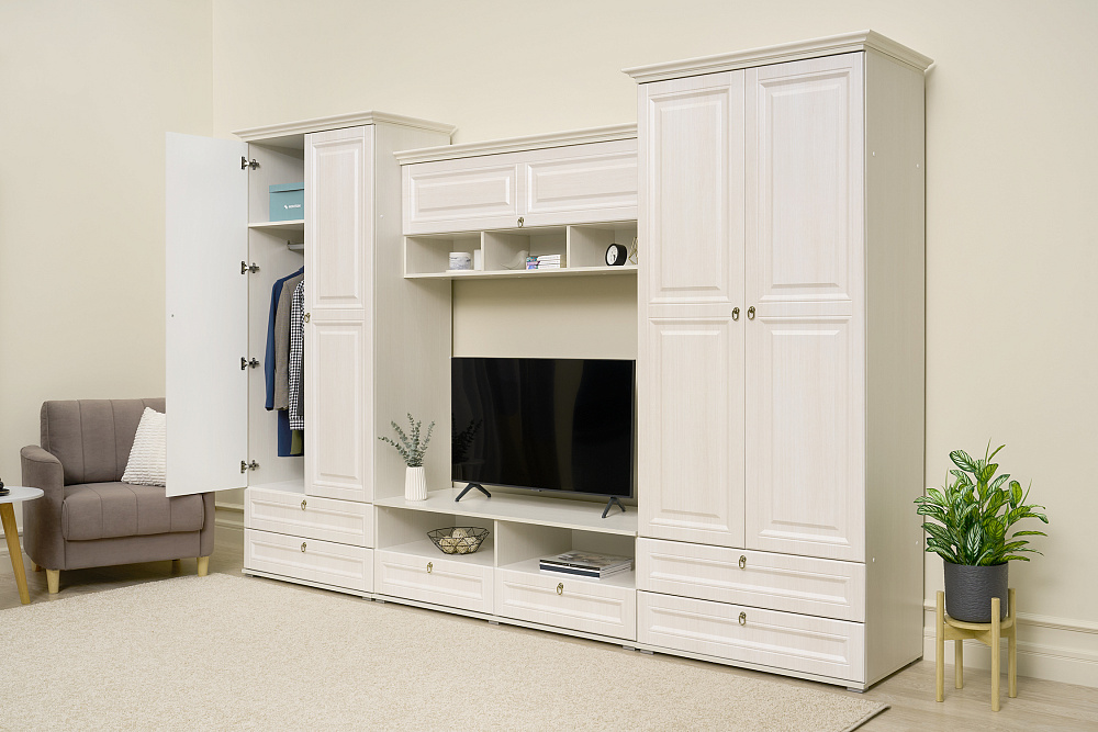 Стенка Престиж-1 №4 cандал светлый