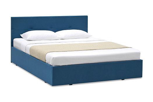 Кровать двуспальная Веллум синяя
