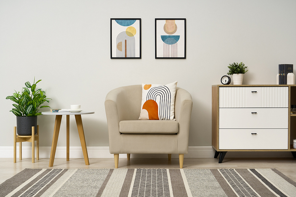 Кресло Вета велюр бежевый