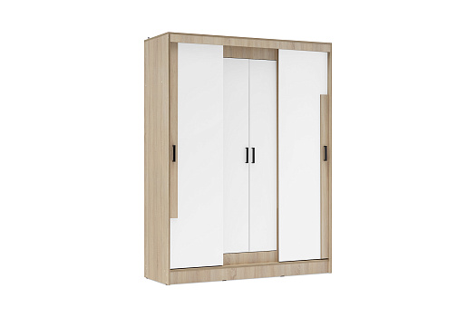 Шкаф-купе Смарт дуб сонома / белый