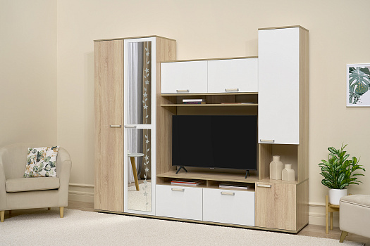 Гостиная Лукас дуб сонома / белый