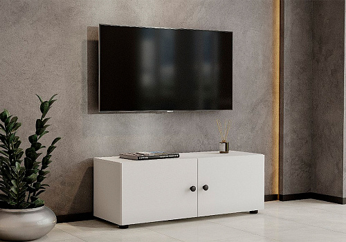 ТВ-тумба Капри белый текстурный