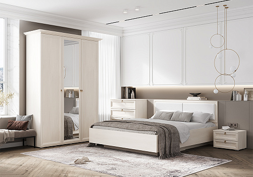 Спальня Престиж-2 сандал светлый