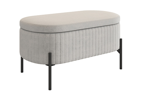 Пуф Винни велюр галька