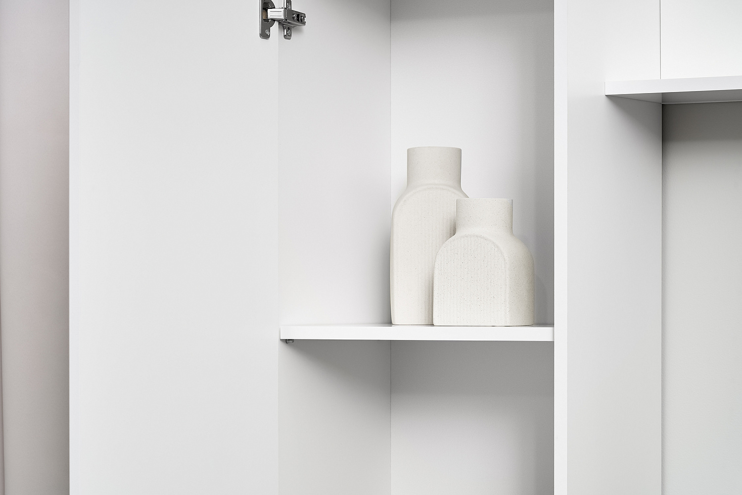 Стенка Соло-16 белый / белый глянец