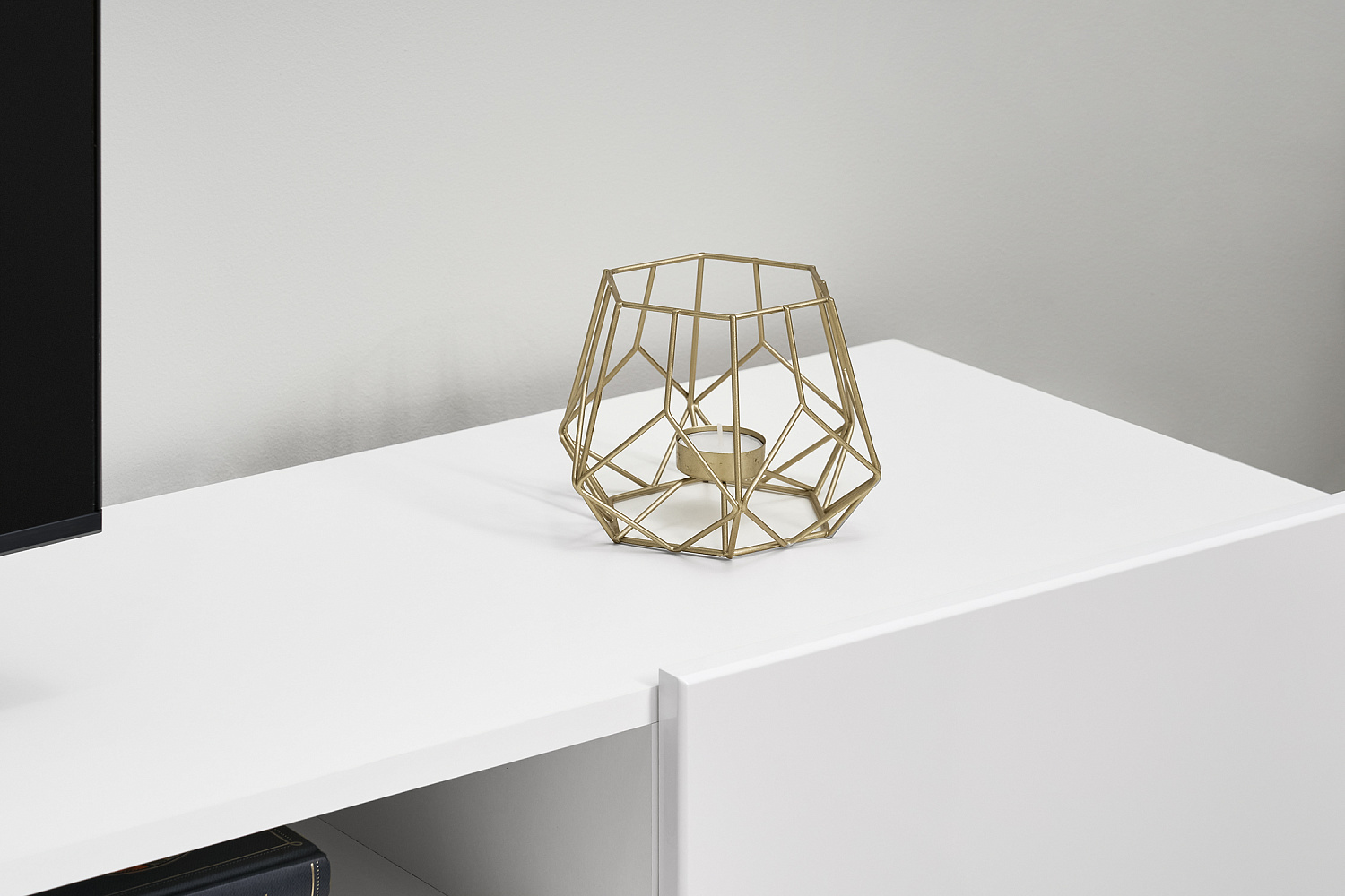 Стенка Соло-16 белый / белый глянец