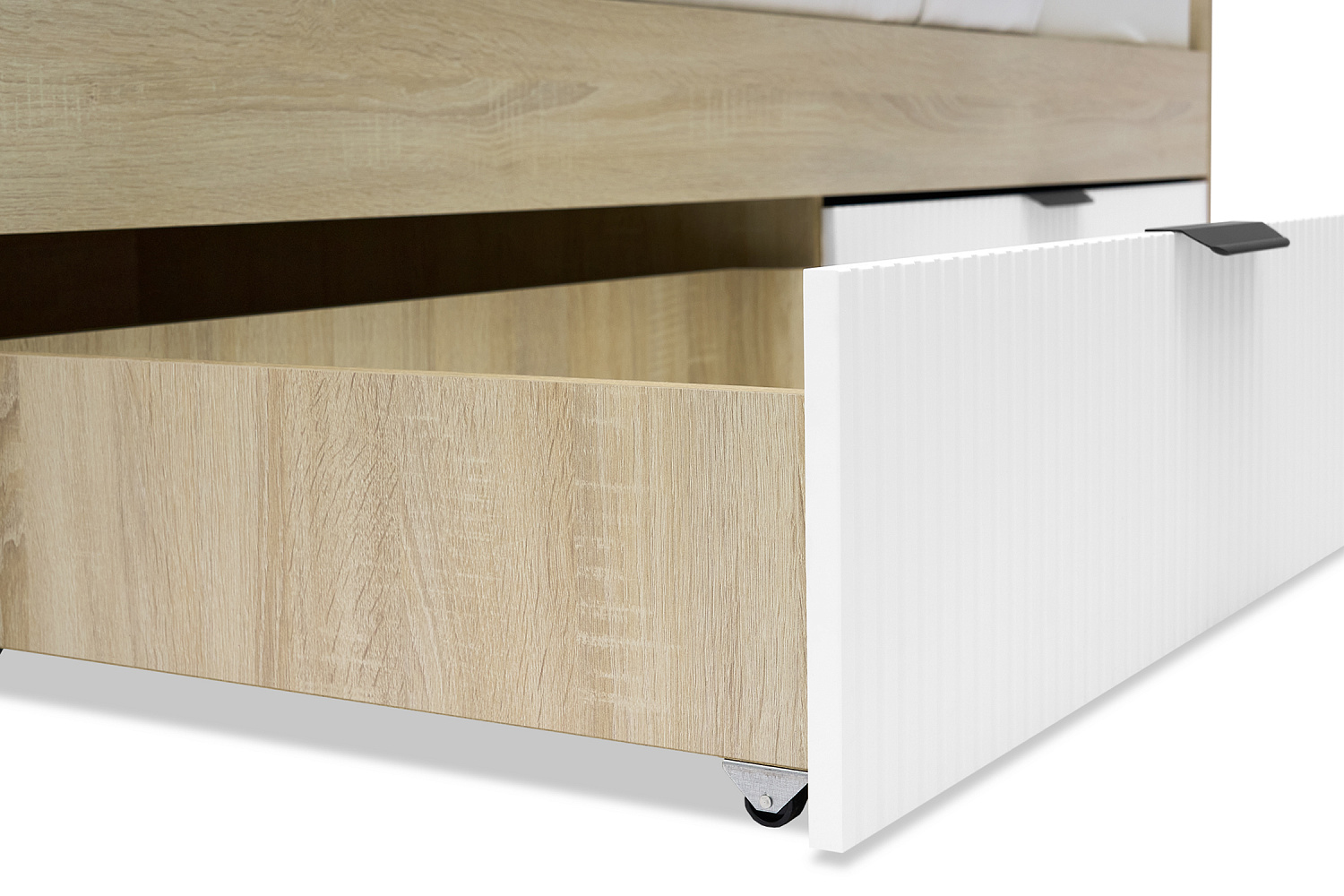 Кровать Норд Line КРД03-90 0.9 м дуб сонома / софт пломбир