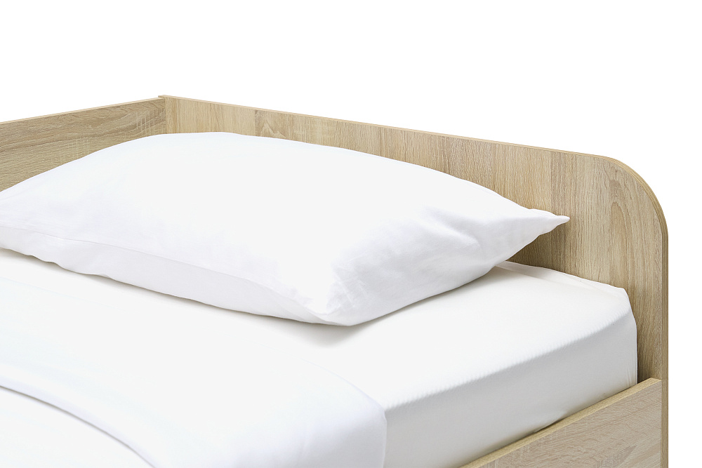 Кровать Норд Line КРД03-90 0.9 м дуб сонома / софт пломбир