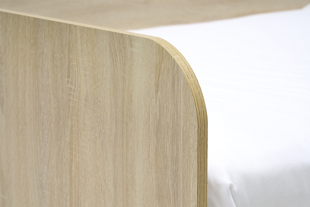 Кровать Норд Line КРД03-90 0.9 м дуб сонома / софт пломбир