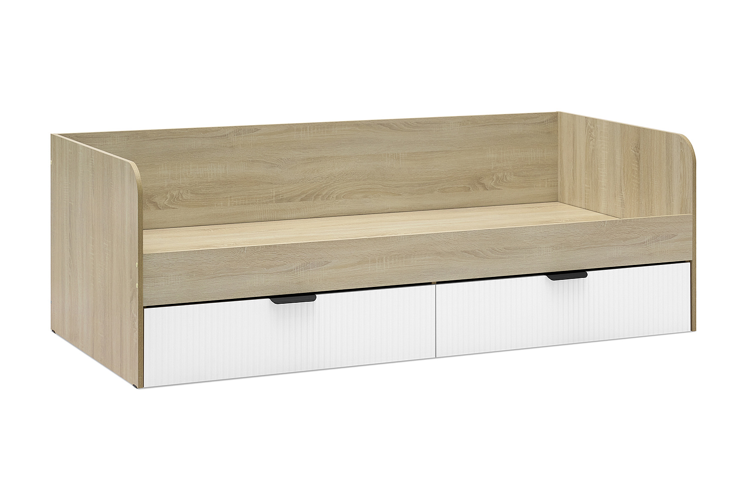 Кровать Норд Line КРД03-90 0.9 м дуб сонома / софт пломбир