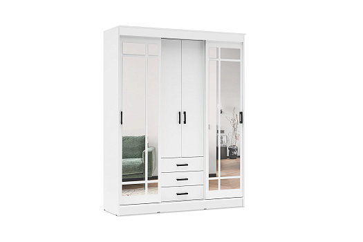 Шкаф-купе Лорд белый
