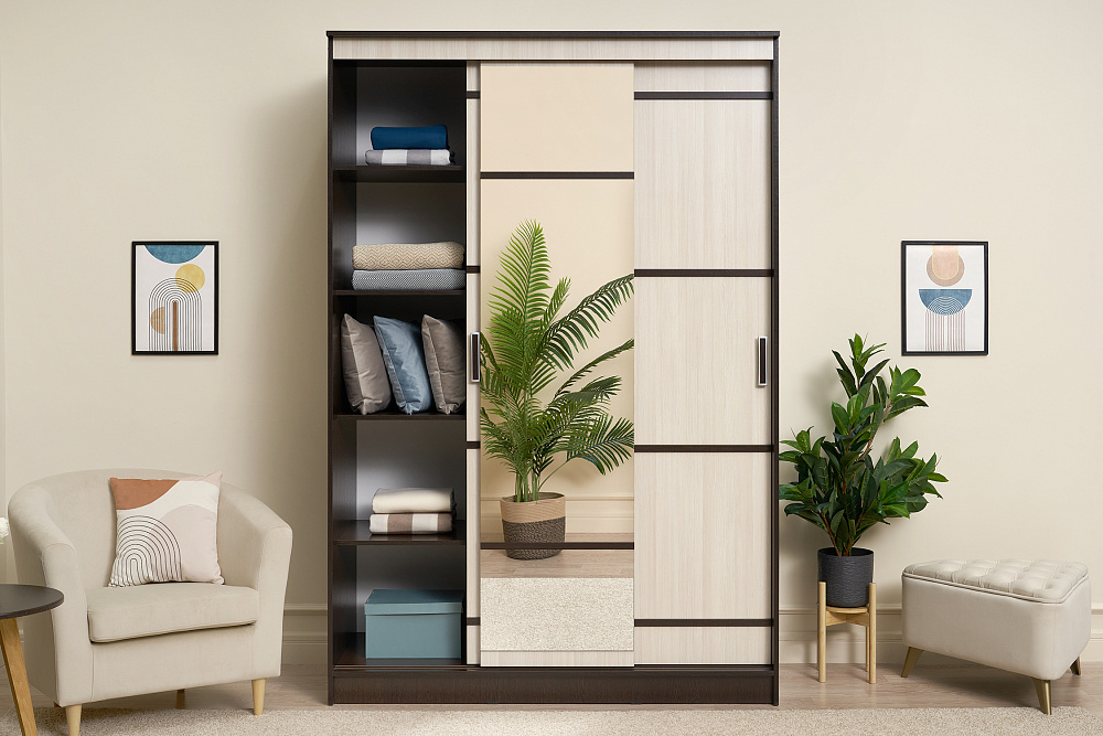 Шкаф-купе Сакура 1.5 м венге / лоредо