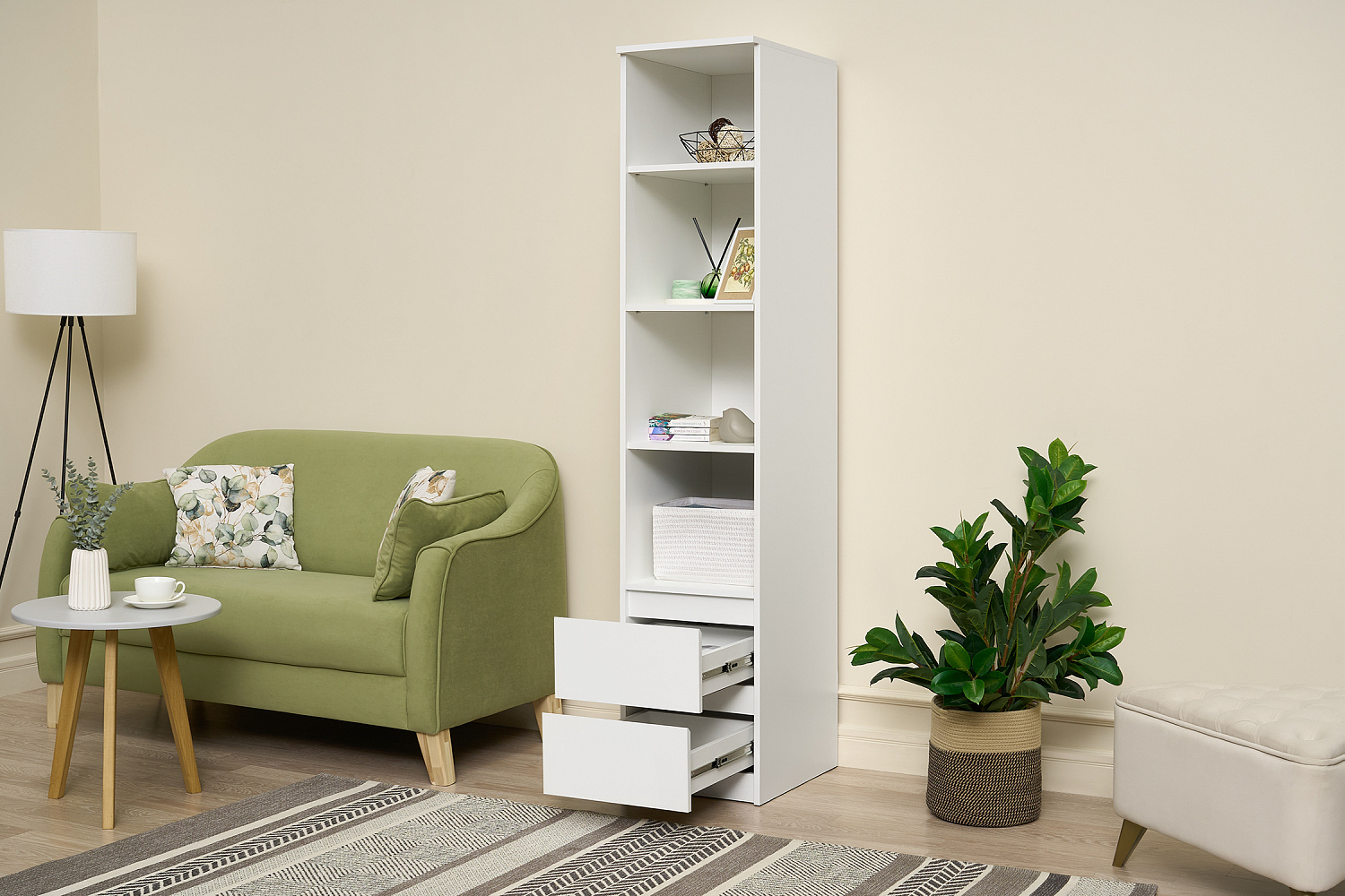 Стеллаж ПН-18 Симпл белый