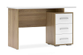 Стол компьютерный Лайт-2 дуб сонома / белый