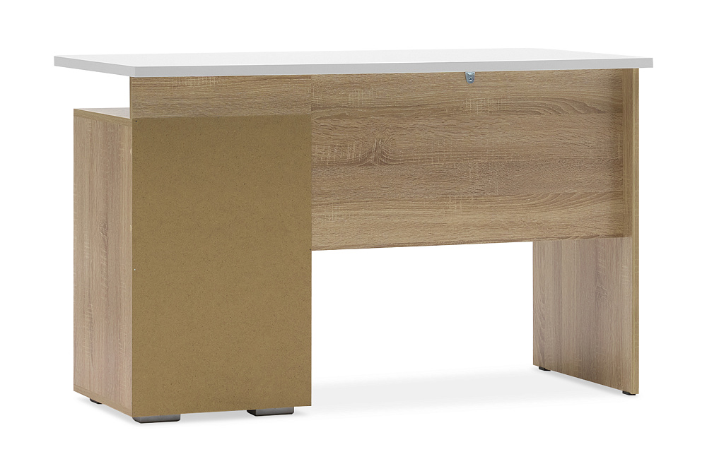 Стол компьютерный Лайт-2 дуб сонома / белый