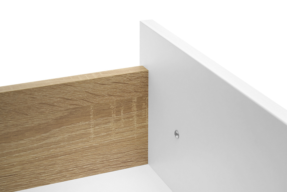 Стол компьютерный Лайт-2 дуб сонома / белый