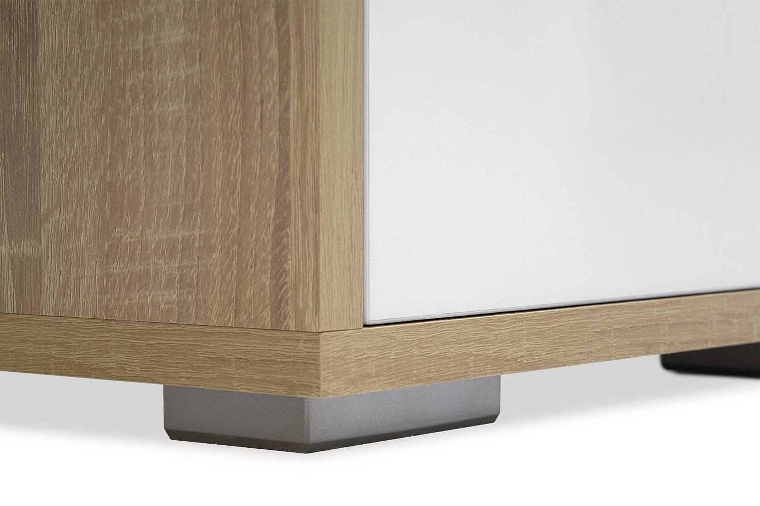 Стол компьютерный Лайт-2 дуб сонома / белый