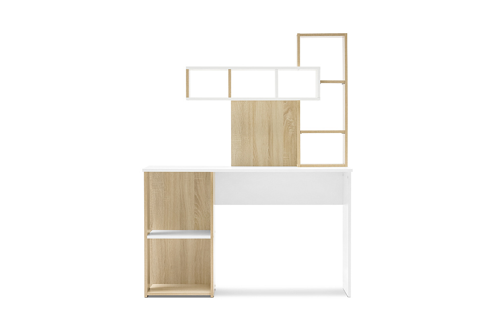 Компьютерный стол Олимп дуб сонома / белый