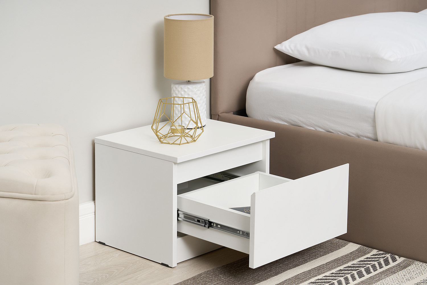 Тумба прикроватная ТБ-11 Симпл белый