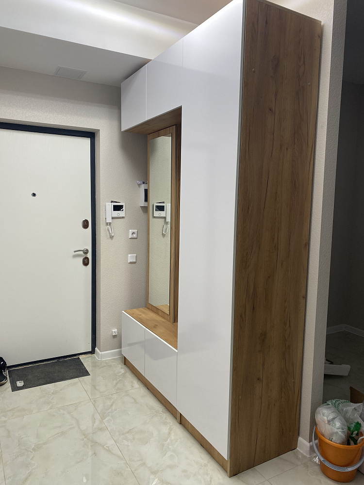 Прихожая Теллин дуб крафт / белый глянец