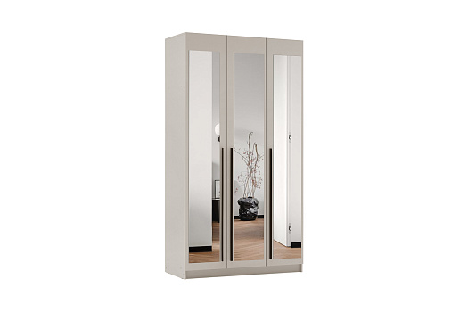 Шкаф 3-х створчатый Берген с зеркалами кашемир
