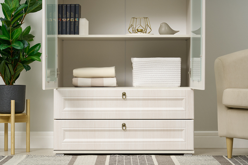 Шкаф со стеклом Престиж-1