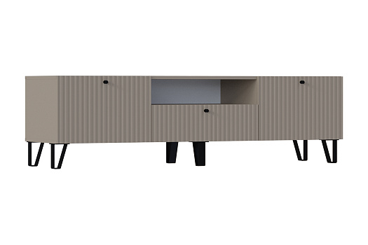 ТВ-тумба малая Оливия глиняный серый / шарли мокко