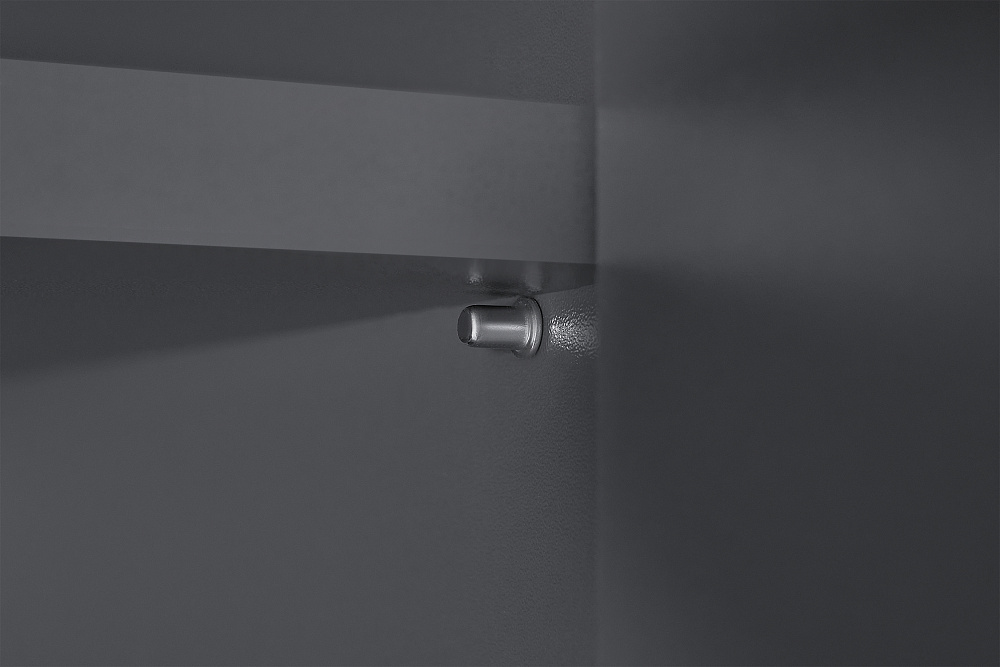 Шкаф 4-х створчатый Берген 1.6 м с зеркалами серый графит