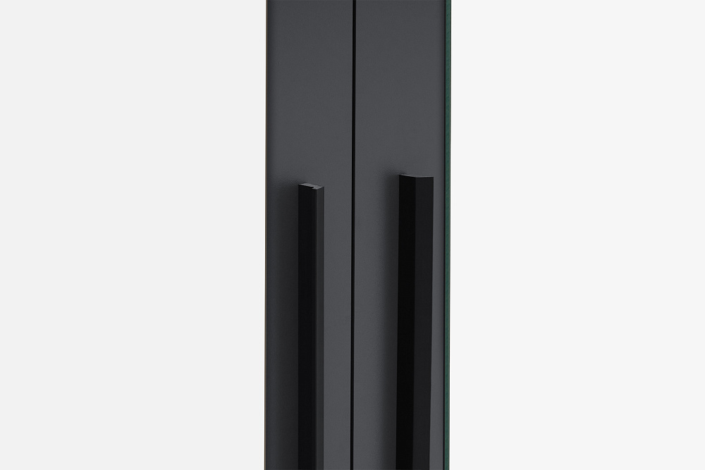 Шкаф 4-х створчатый Берген 1.6 м с зеркалами серый графит