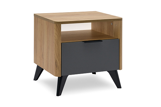 Тумба прикроватная Адам дуб крафт золотой / графит