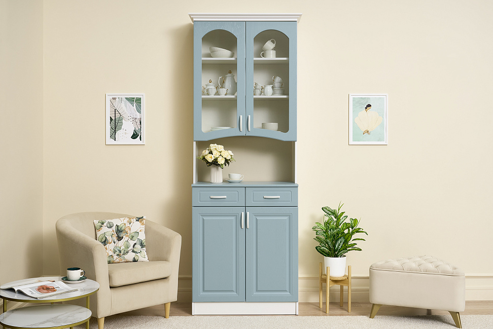 Буфет Констанция 2-х створчатый голубой