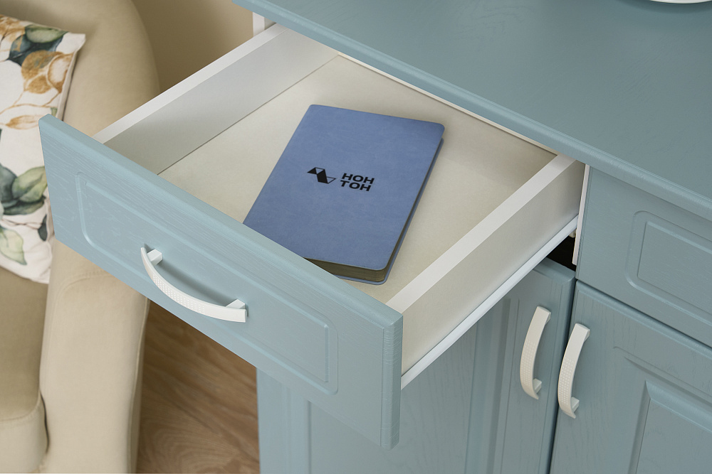 Буфет Констанция 2-х створчатый голубой