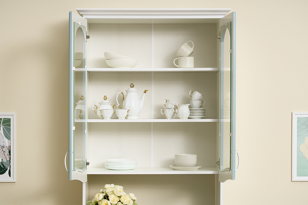 Буфет Констанция 2-х створчатый голубой