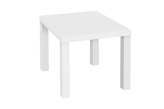 Кофейный столик маленький белый