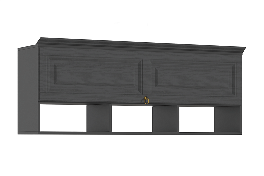 Полка Престиж-1 графит / графит структурный