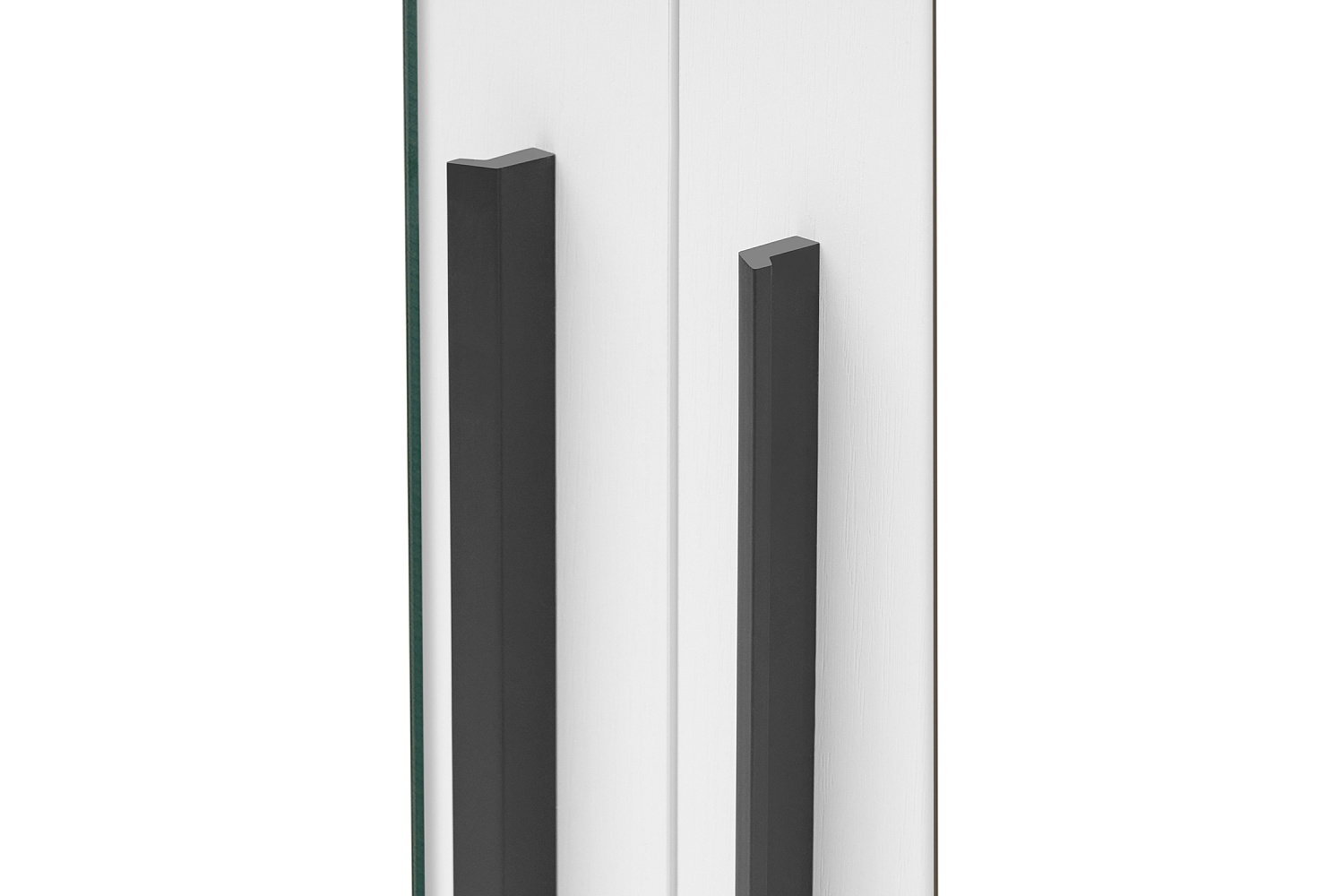 Шкаф 3-х створчатый Берген с зеркалами белое дерево