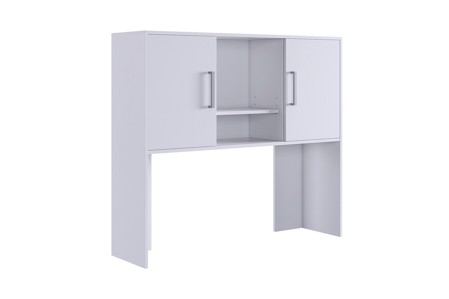 Надстройка для стола компьютерного Лайт-2 белый