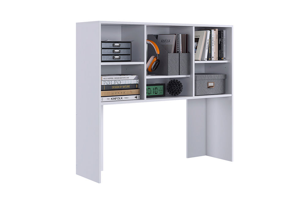 Надстройка для стола компьютерного Лайт-2 белый