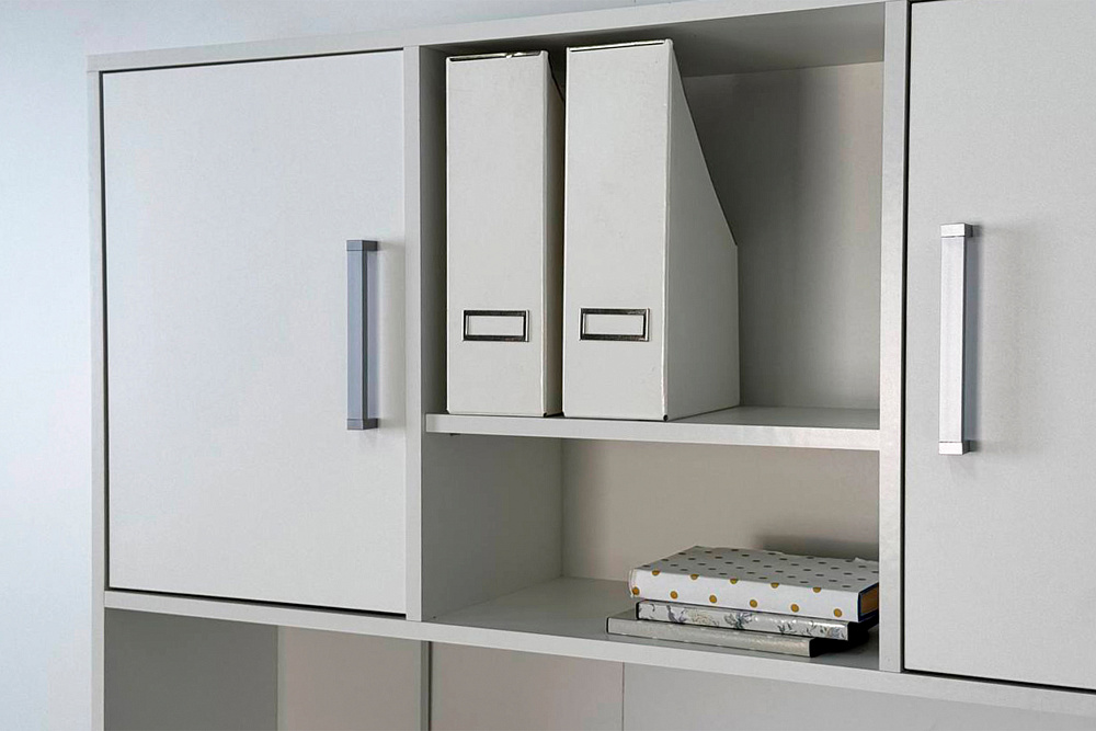 Надстройка для стола компьютерного Лайт-2 белый