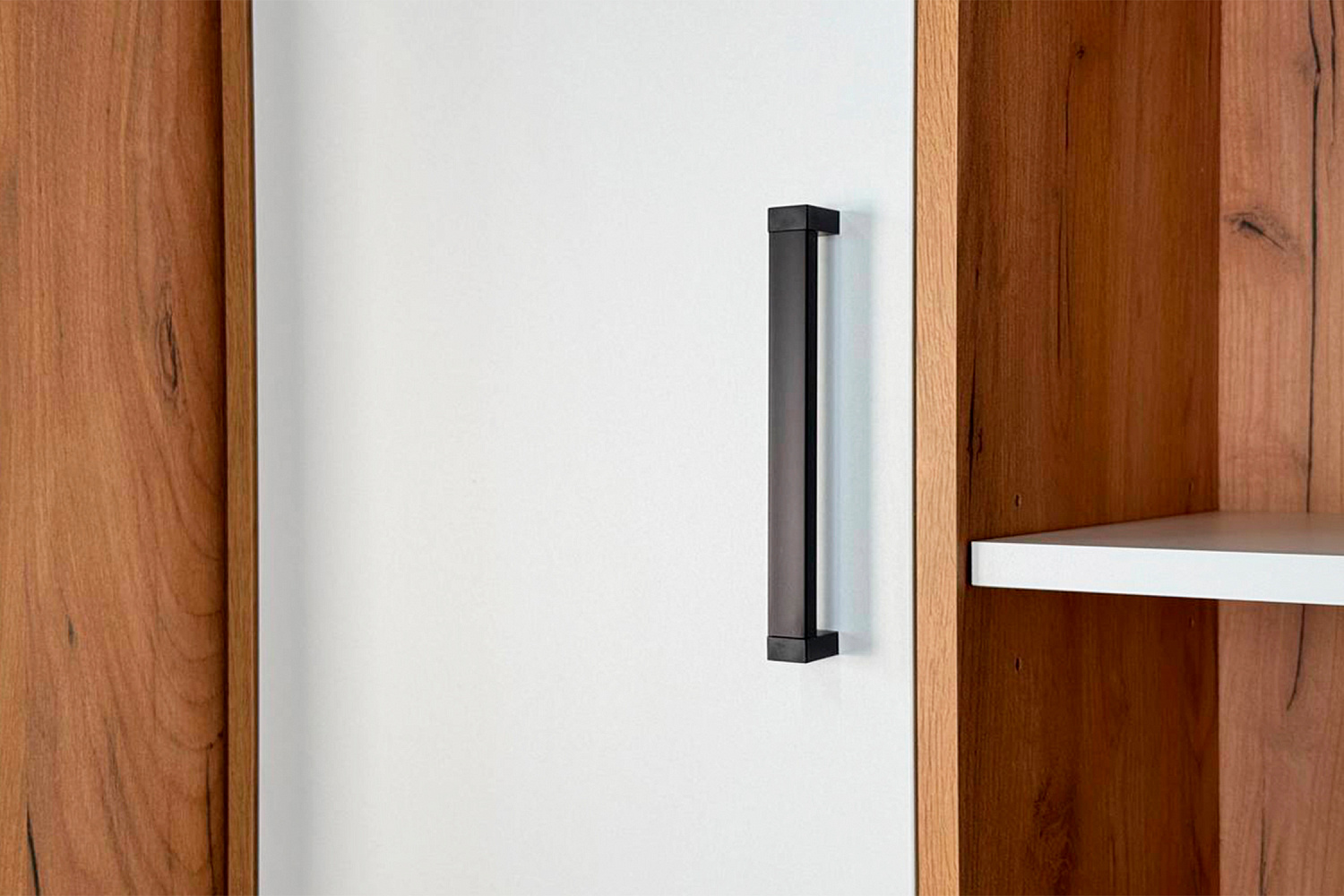 Надстройка для стола компьютерного Лайт-2 дуб крафт золотой / белый