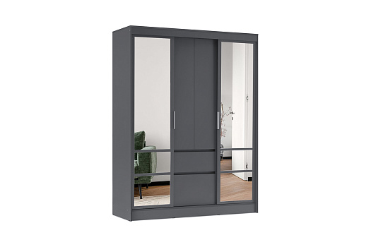 Шкаф-купе Симпл ШКК-06 графит
